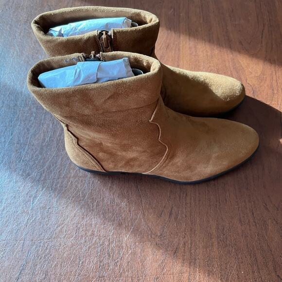 Comfortview Noel Booties Cognac 8M - Picture 4 of 13